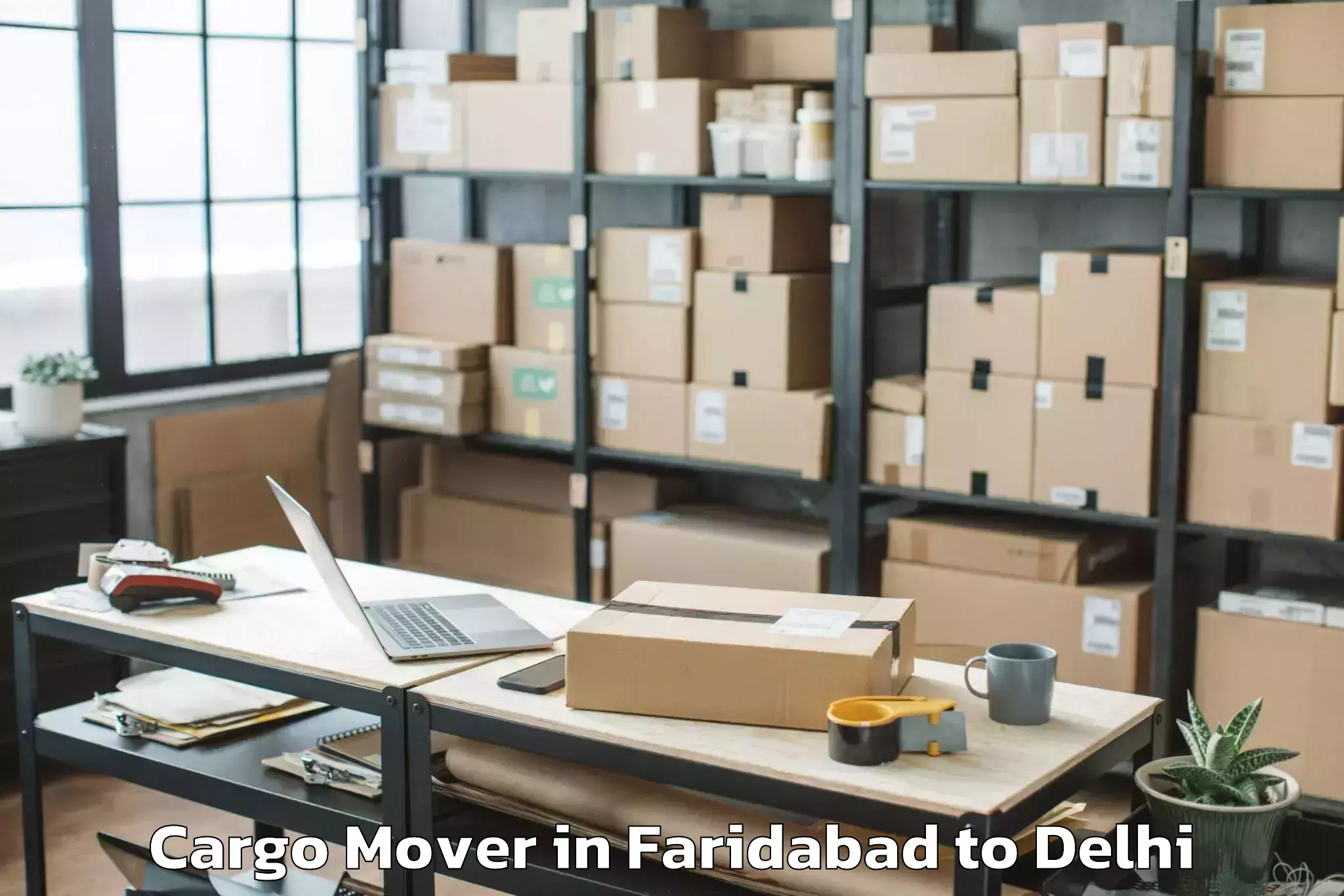 Get Faridabad to Defence Colony Cargo Mover